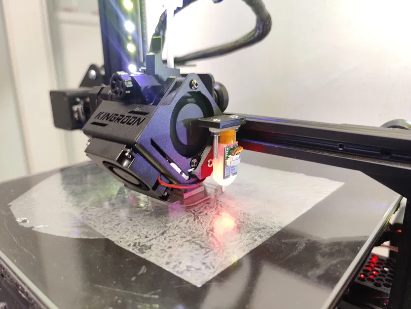 Ngàm gắn BL-touch vào Bộ đùn trực tiếp Kingroon E3DY - Image 1