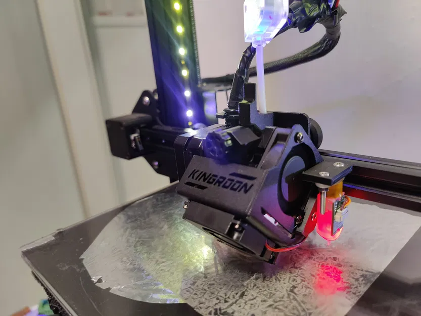 Ngàm gắn BL-touch vào Bộ đùn trực tiếp Kingroon E3DY - Image 2