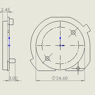 Nút bấm thay thế cho remote điều khiển FAAC 2 kênh