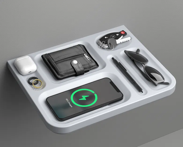 Kệ Đựng Đồ Đa Năng/Sạc Không Dây (Dành cho iPhone Max/Plus) - Image 1