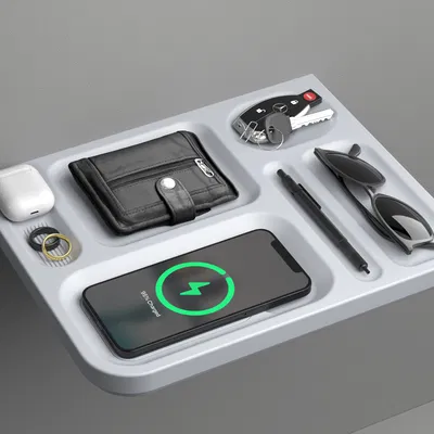 Kệ Đựng Đồ Đa Năng/Sạc Không Dây (Dành cho iPhone Max/Plus)