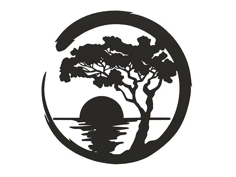 Mô hình Bonsai vào lúc hoàng hôn - Image 2