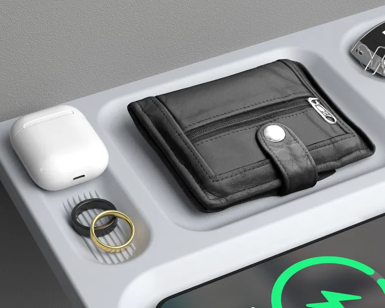 Kệ Đựng Đồ Đa Năng/Sạc Không Dây (Dành cho iPhone Max/Plus) - Image 5