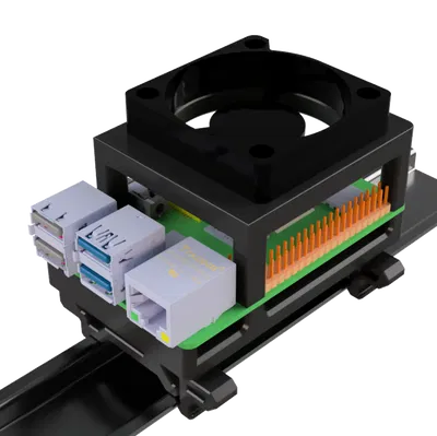 Giá đỡ Din Rail cho Raspberry Pi 3/4
