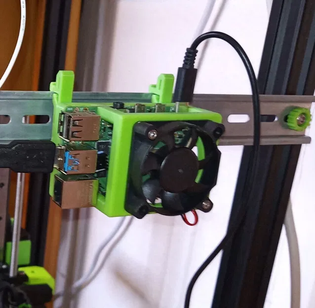 Giá đỡ Din Rail cho Raspberry Pi 3/4 - Image 2