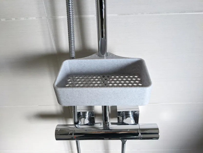 Kệ phòng tắm dạng tổ ong (Gắn cột phòng tắm) - Image 3