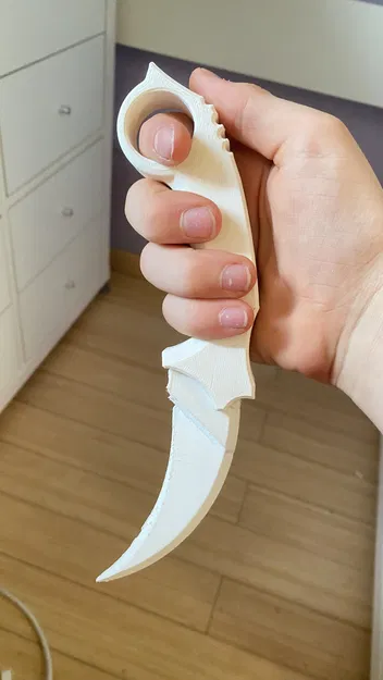 Karambit - Mẫu dao in 3D có thể in thành 2 mảnh - Image 1