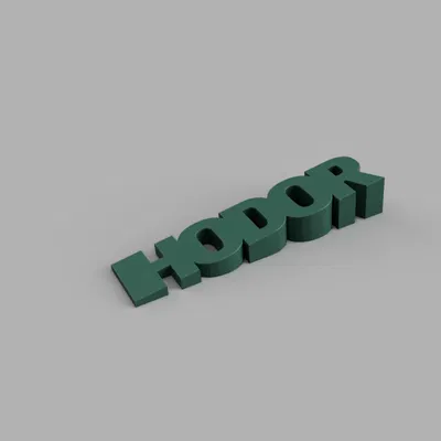 Hodor Giữ Cửa - Mô Hình 3D