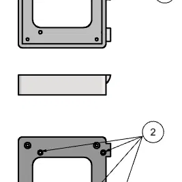 Giá đỡ màn hình Voron cho màn hình cảm ứng điện dung Waveshare 5 inch
