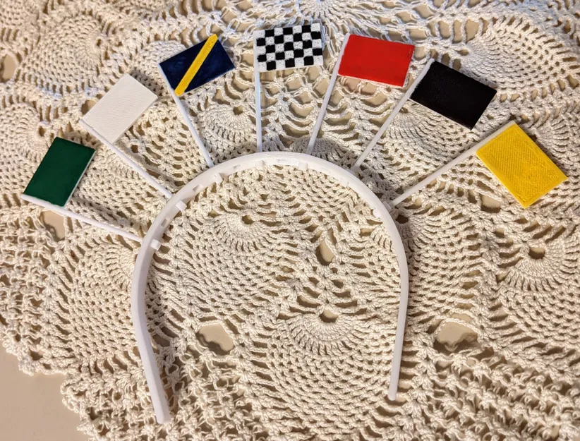 Băng Đô Cờ Indy 500 (Kích Thước Búp Bê) - Image 2