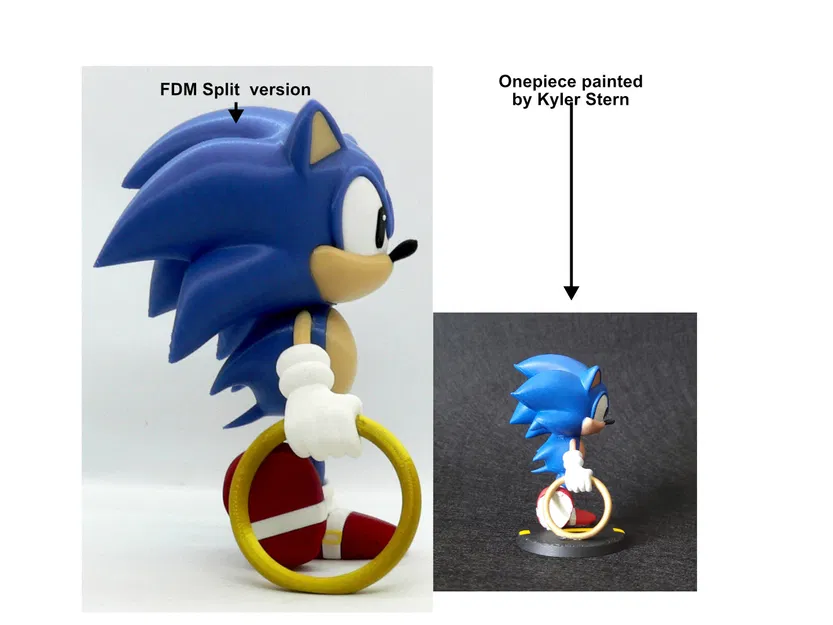 Sonic Classic - Onepiece (Bản in 3D) - Image 2