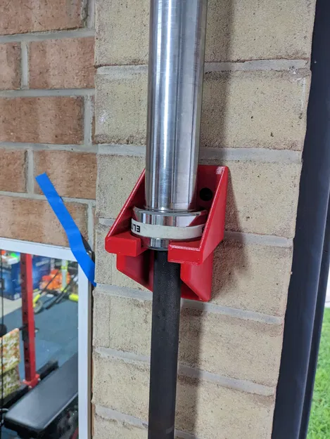 Giá đỡ tạ Olympic treo tường thẳng đứng + Bộ phận chống va đập - Image 1