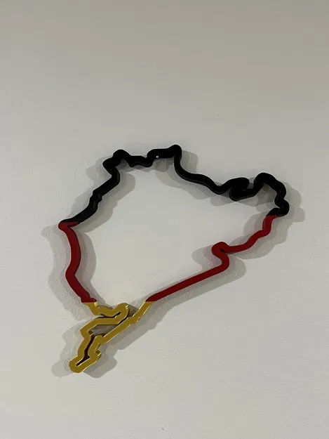 Nghệ thuật treo tường đường đua Nurburgring - Nordschleife + GP Đức - Image 1