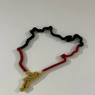 Nghệ thuật treo tường đường đua Nurburgring - Nordschleife + GP Đức