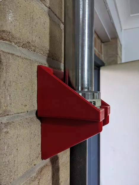 Giá đỡ tạ Olympic treo tường thẳng đứng + Bộ phận chống va đập - Image 3