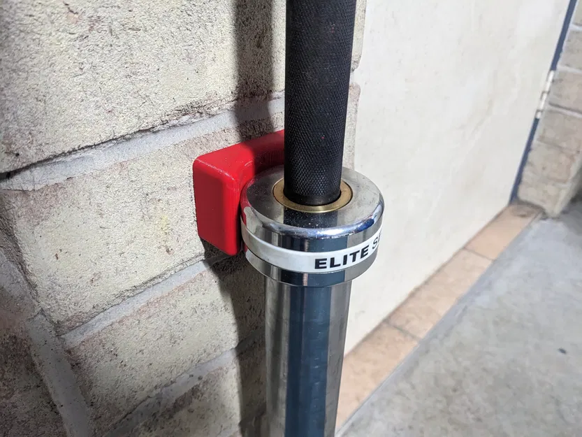 Giá đỡ tạ Olympic treo tường thẳng đứng + Bộ phận chống va đập - Image 4