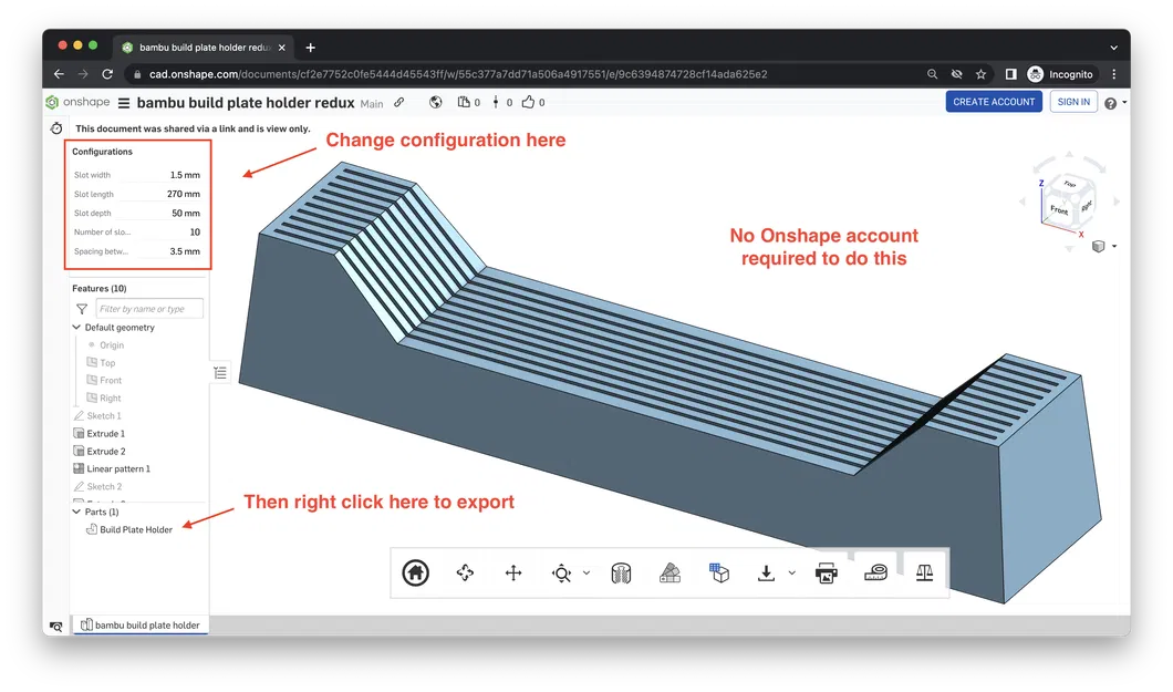 Giá đỡ tấm nền Bambu Lab dạng tham số (hơn 10 tấm nền) - Image 6