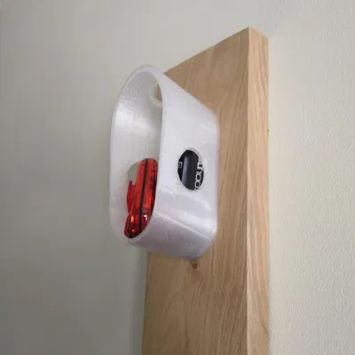 Giá đỡ treo tường mũ bảo hiểm xe đạp (có chỗ để đồ)