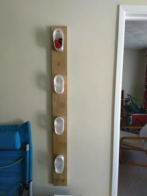 Giá đỡ treo tường mũ bảo hiểm xe đạp (có chỗ để đồ) - Image 2