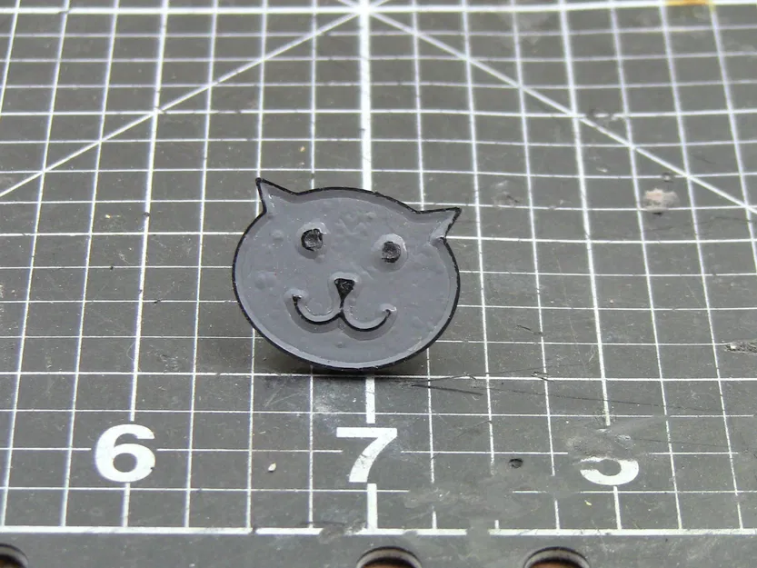 Ghim cài đầu mèo men - Image 3