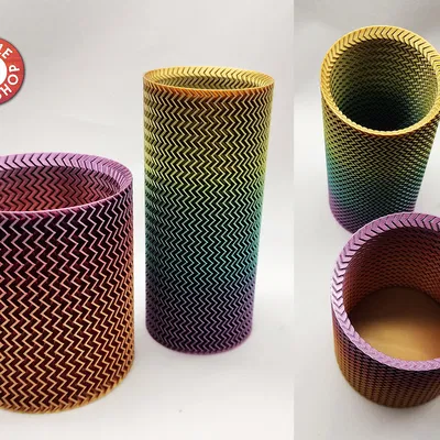 Bộ Bình Hoa Bắt Mắt - ZigZags