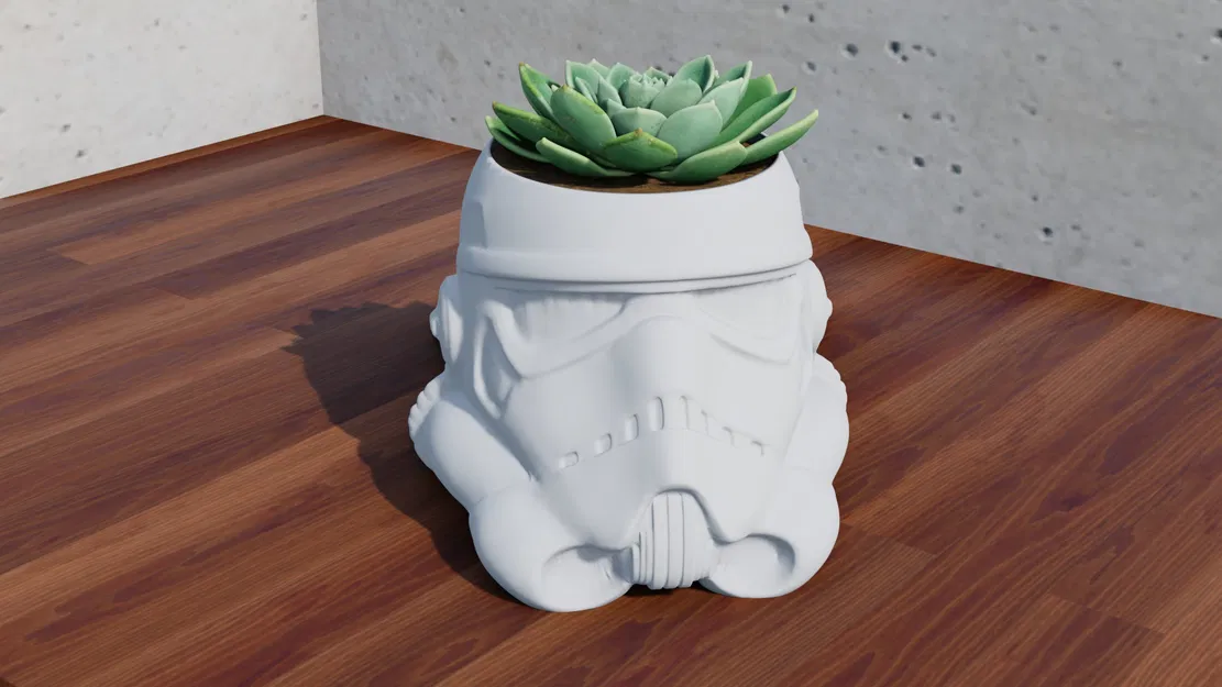Chậu Cây Mũ Bảo Hiểm Stormtrooper - Image 2