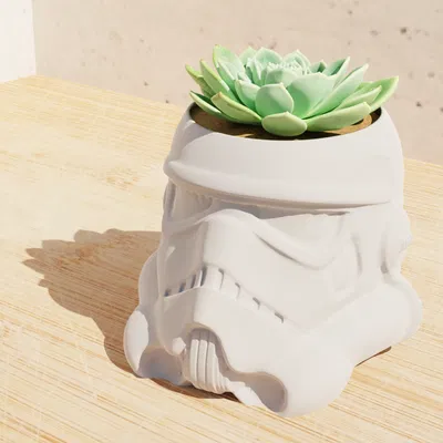 Chậu Cây Mũ Bảo Hiểm Stormtrooper