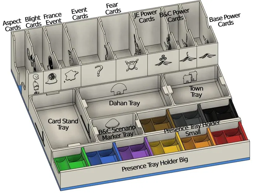 Spirit Island 2 Box Insert / Organizer / Storage Solution - Image 23