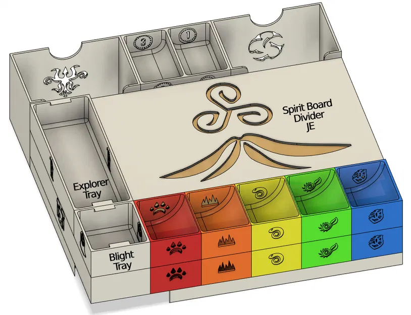 Spirit Island 2 Box Insert / Organizer / Storage Solution - Image 28