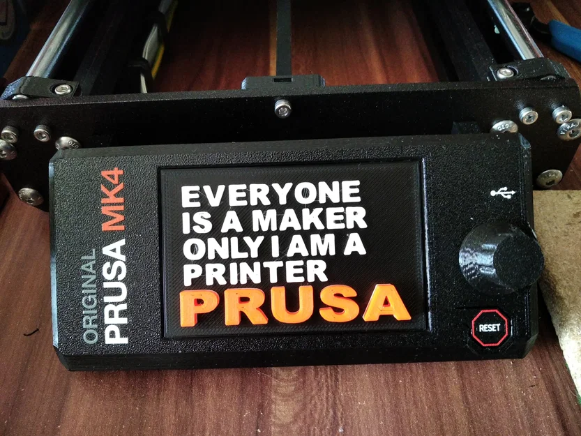 Vỏ che màn hình LCD cho Prusa Mk4 - Image 1