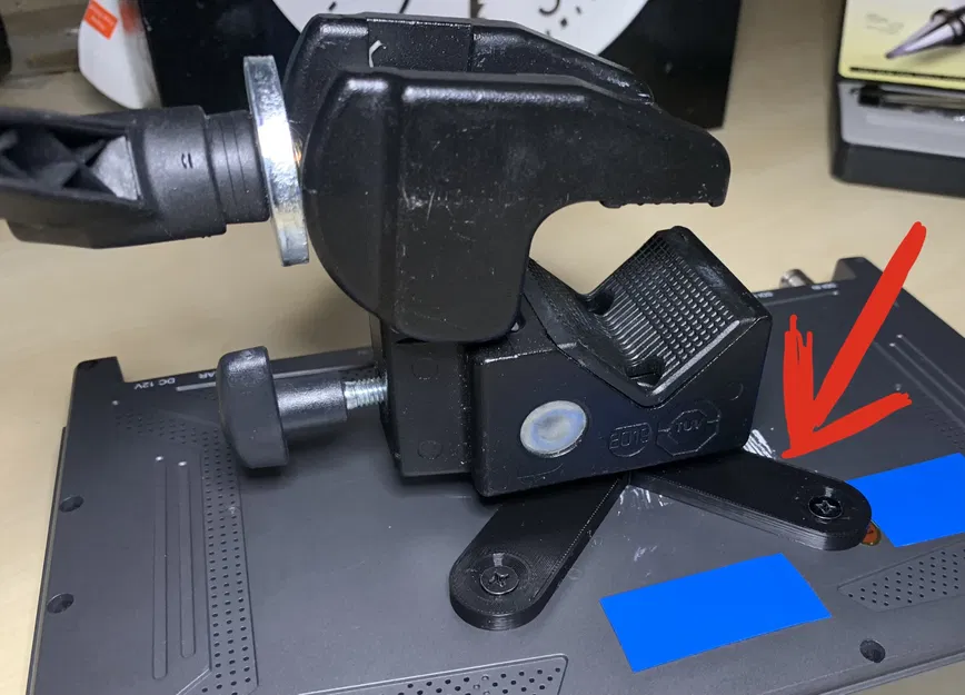 Bộ chuyển đổi Vesa 75mm sang Kẹp Manfrotto - Image 1