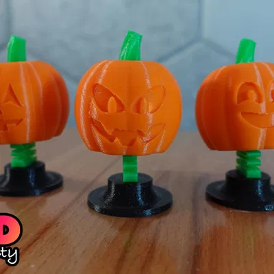 Mô hình đầu lắc Jack-o'-lantern