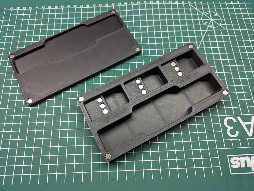 Hộp đựng dụng cụ gọt ba via Gridfinity 2x4x4U (chỉ nam châm 6x2) - Image 2