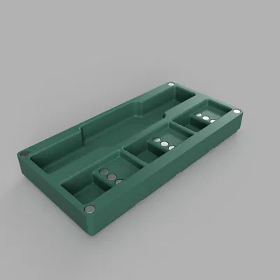 Hộp đựng dụng cụ gọt ba via Gridfinity 2x4x4U (chỉ nam châm 6x2)