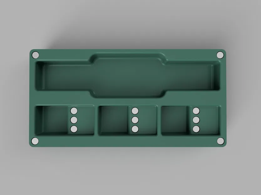 Hộp đựng dụng cụ gọt ba via Gridfinity 2x4x4U (chỉ nam châm 6x2) - Image 6