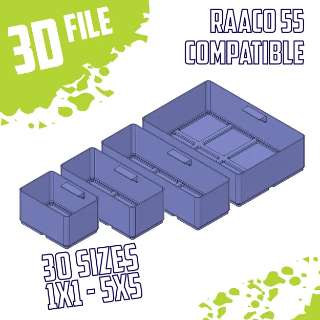 Raaco Compatible Sorting boxes - Mega pack - Image 3