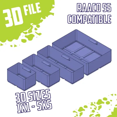 Raaco Compatible Sorting boxes - Mega pack