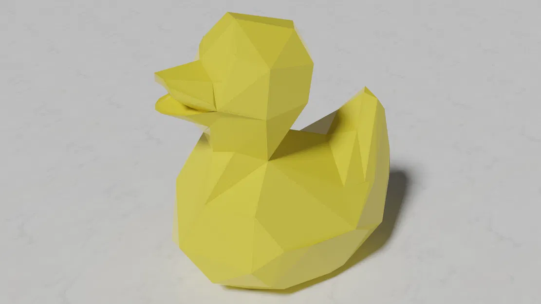 Vịt Cao Su Low Poly - Image 1