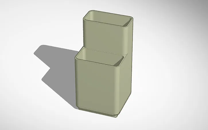 Gridfinity Giá đỡ 2 lỗ Chiều cao kép - Image 1