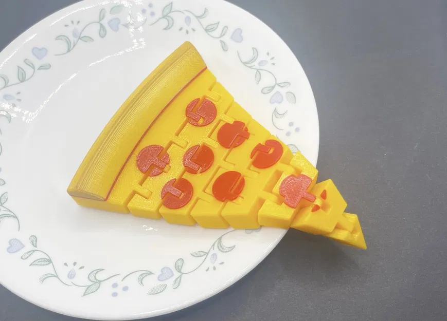 Mô hình Flexi Pizza 3D - Khớp nối linh hoạt - Image 1