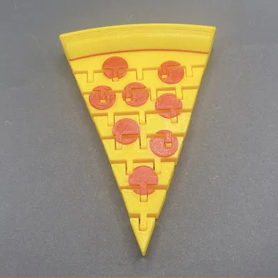 Mô hình Flexi Pizza 3D - Khớp nối linh hoạt