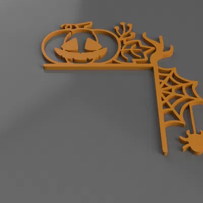 Trang trí góc cửa Halloween