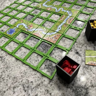 Tổ Chức Hộp và Lưới Nam Châm Carcassonne