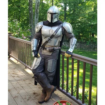 Star Wars The Mandalorian Full Costume/Cosplay (Mũ bảo hiểm, Giáp, Jetpack, Blaster)