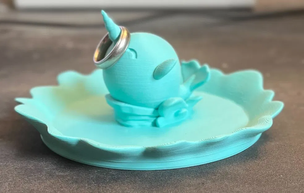 Mô Hình Kỳ Lân Biển Dễ Thương Và Giá Đỡ Nhẫn - Image 3