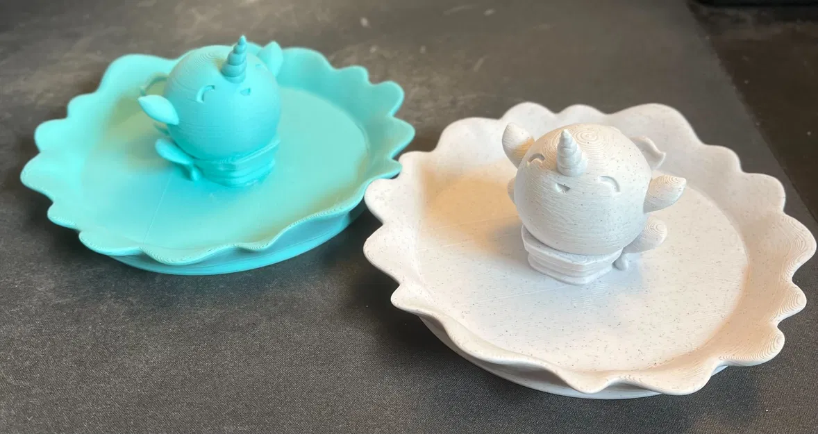 Mô Hình Kỳ Lân Biển Dễ Thương Và Giá Đỡ Nhẫn - Image 4