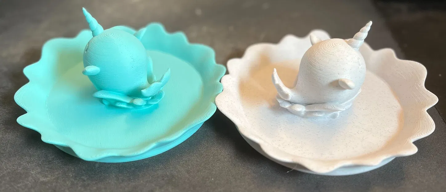 Mô Hình Kỳ Lân Biển Dễ Thương Và Giá Đỡ Nhẫn - Image 5