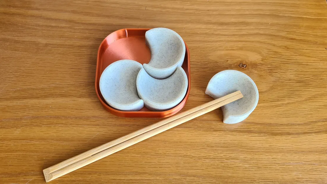 Bộ giữ đũa kèm khay - Image 1