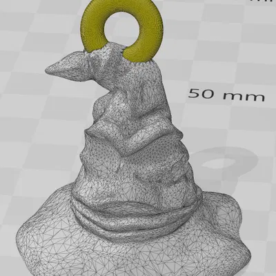 Móc khóa Nón Phân Loại có đèn