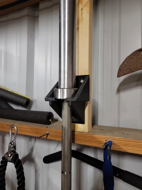 Giá đỡ tạ đòn Olympic treo tường dọc - Image 1